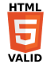 Valid HTML 5